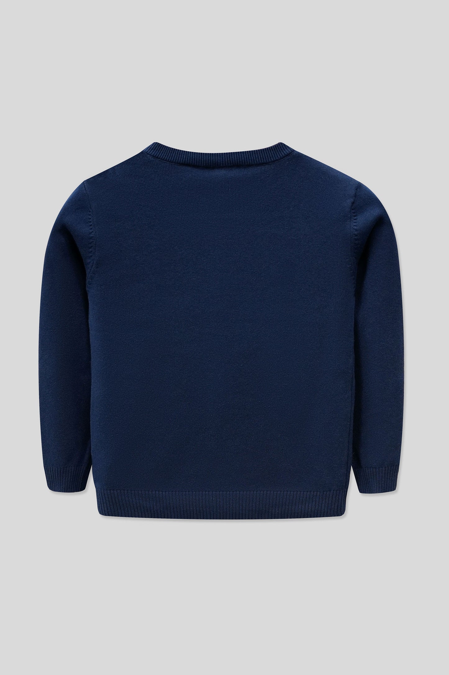 Little Girls’ Cotton Cardigan - Ink Blue