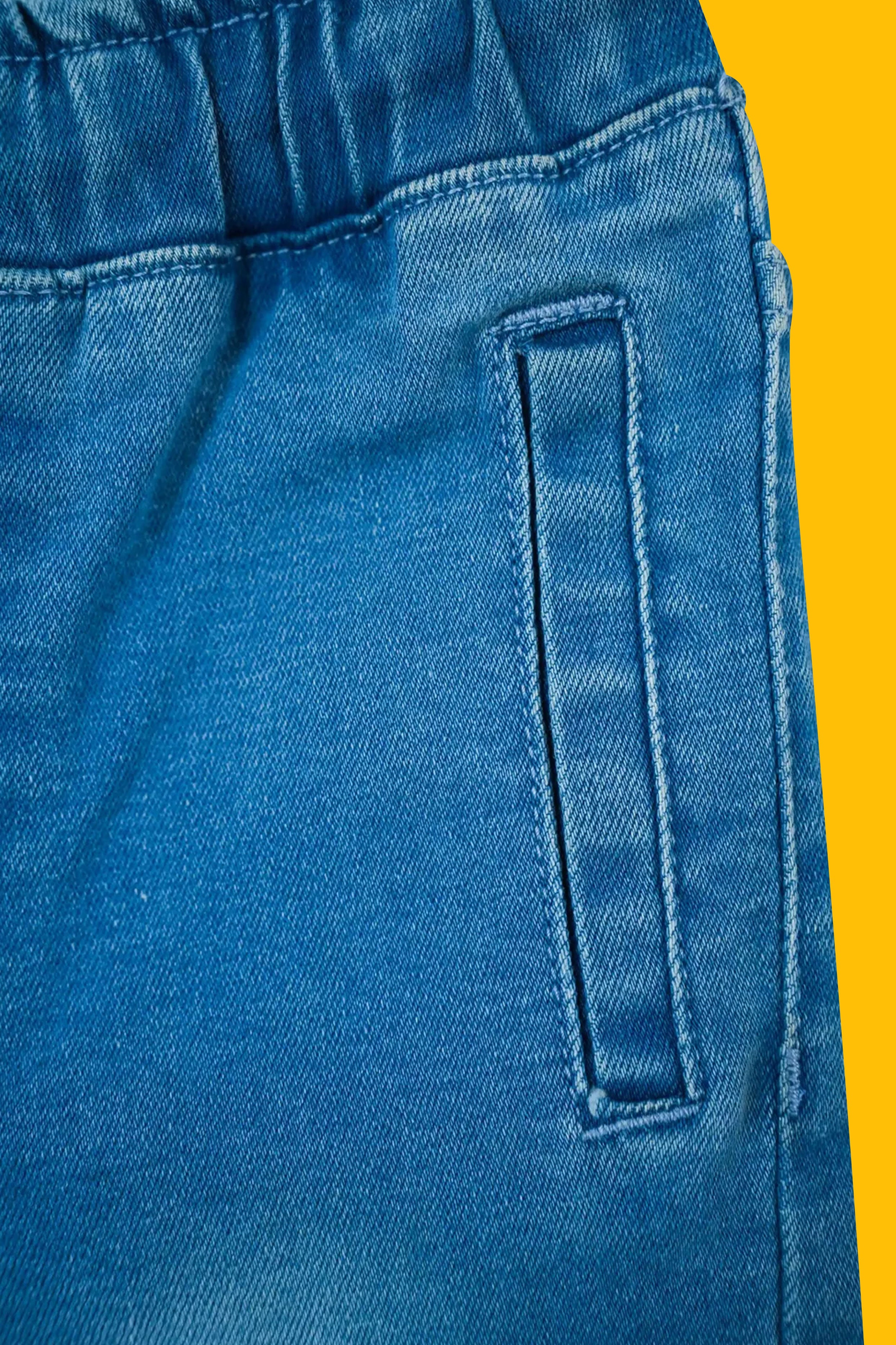 Little Boys' Denim Shorts - light blue
