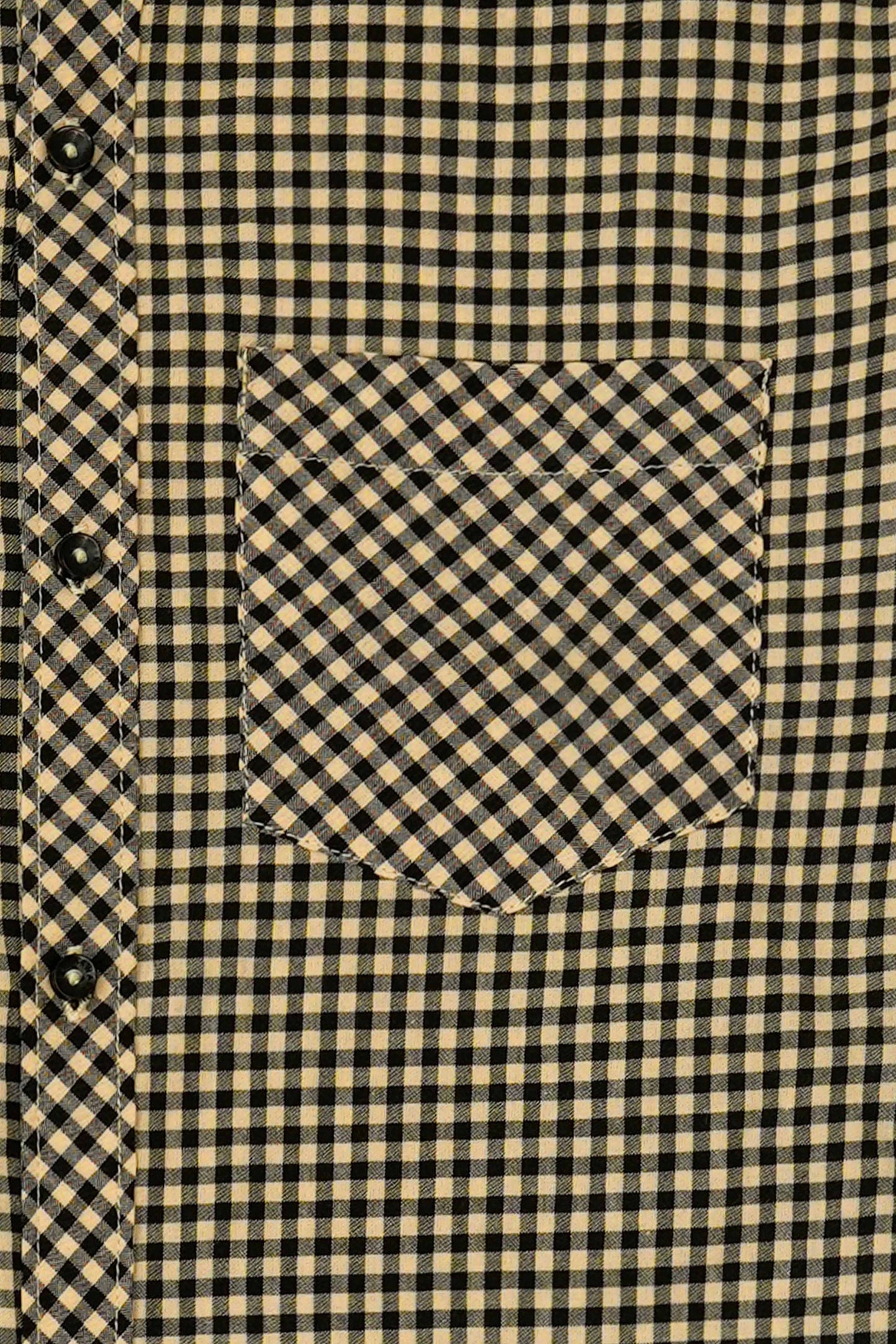 Men’s Classic Casual Shirt - Beige/Black