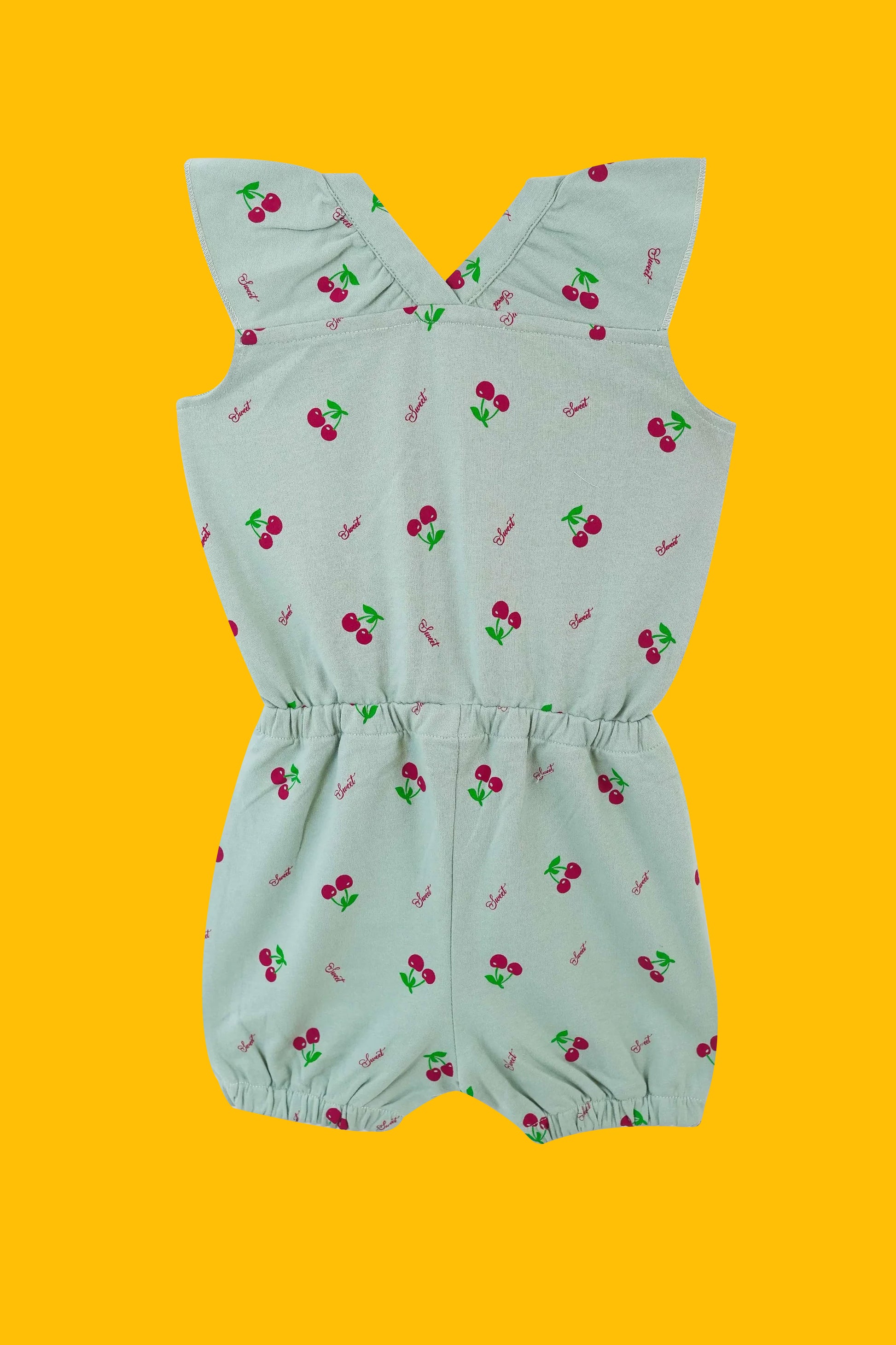 Little Girls' Short Sleeve Jumpsuit - Ash Grey