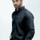 Men Basic Oxford Shirt - Jet Black