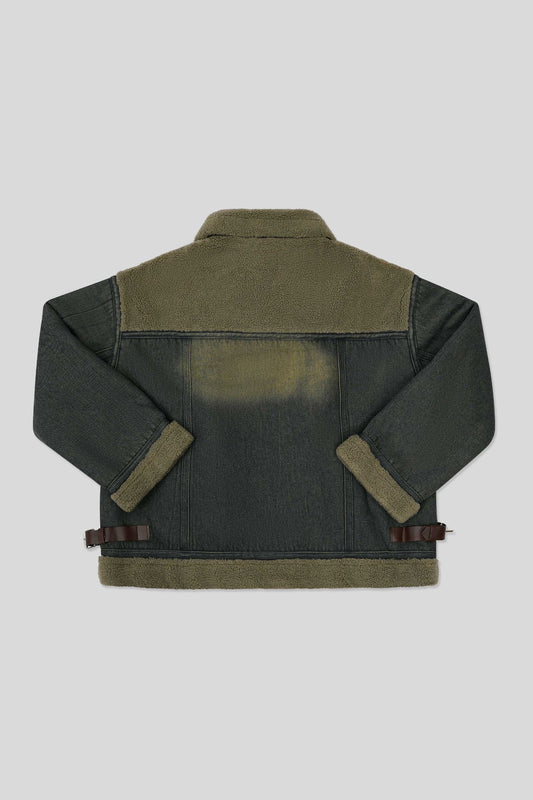 Women’s Fleece-Lined Denim Jacket - Dirty Wash