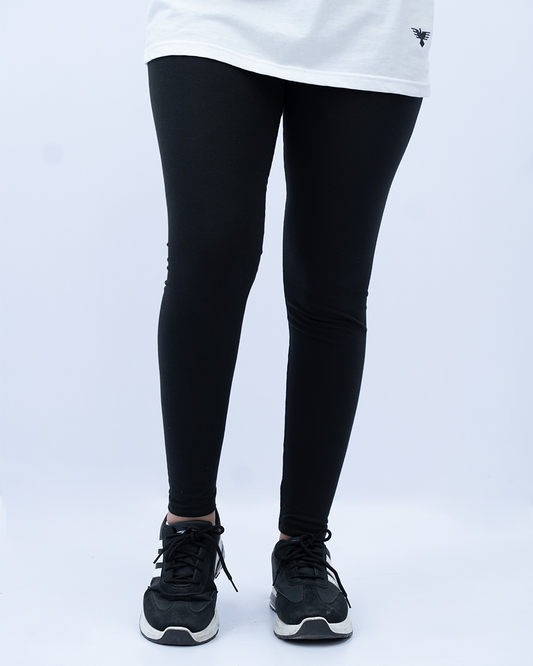 Women Plain Tights - Black