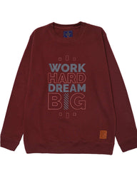 Men Regular Fit Sweatshirt – Maroon