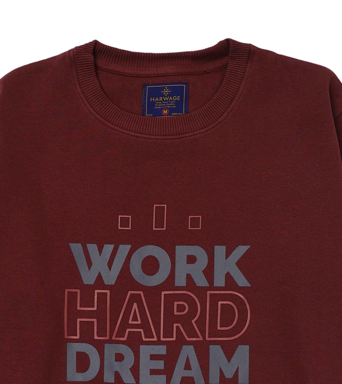 Men Regular Fit Sweatshirt – Maroon - Harwage