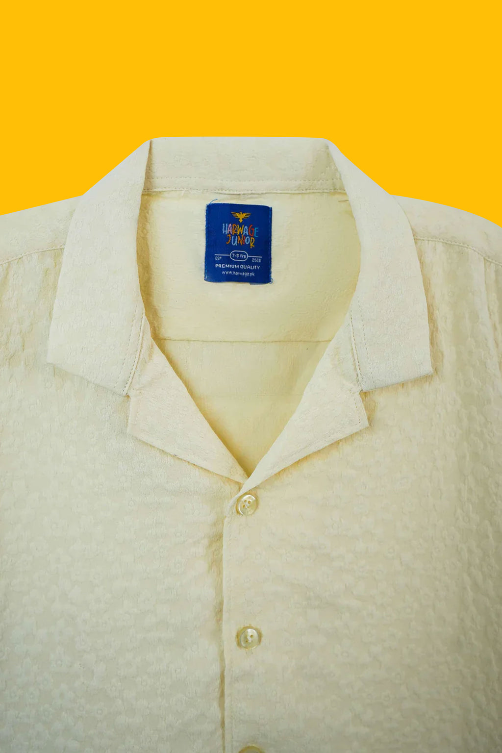 Little Boys' Resort Collar Casual Shirt - Off White