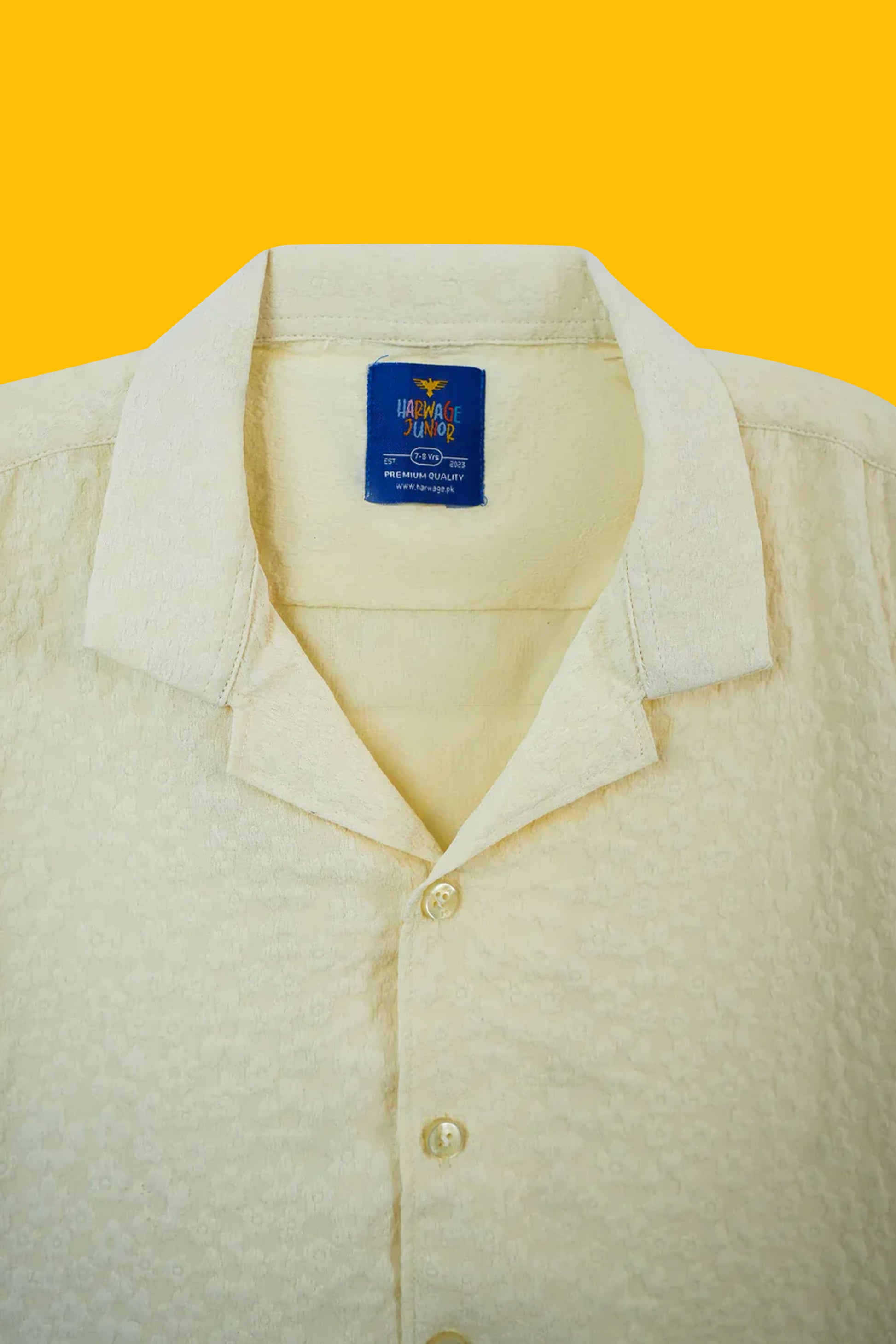 Little Boys' Resort Collar Casual Shirt - Off White