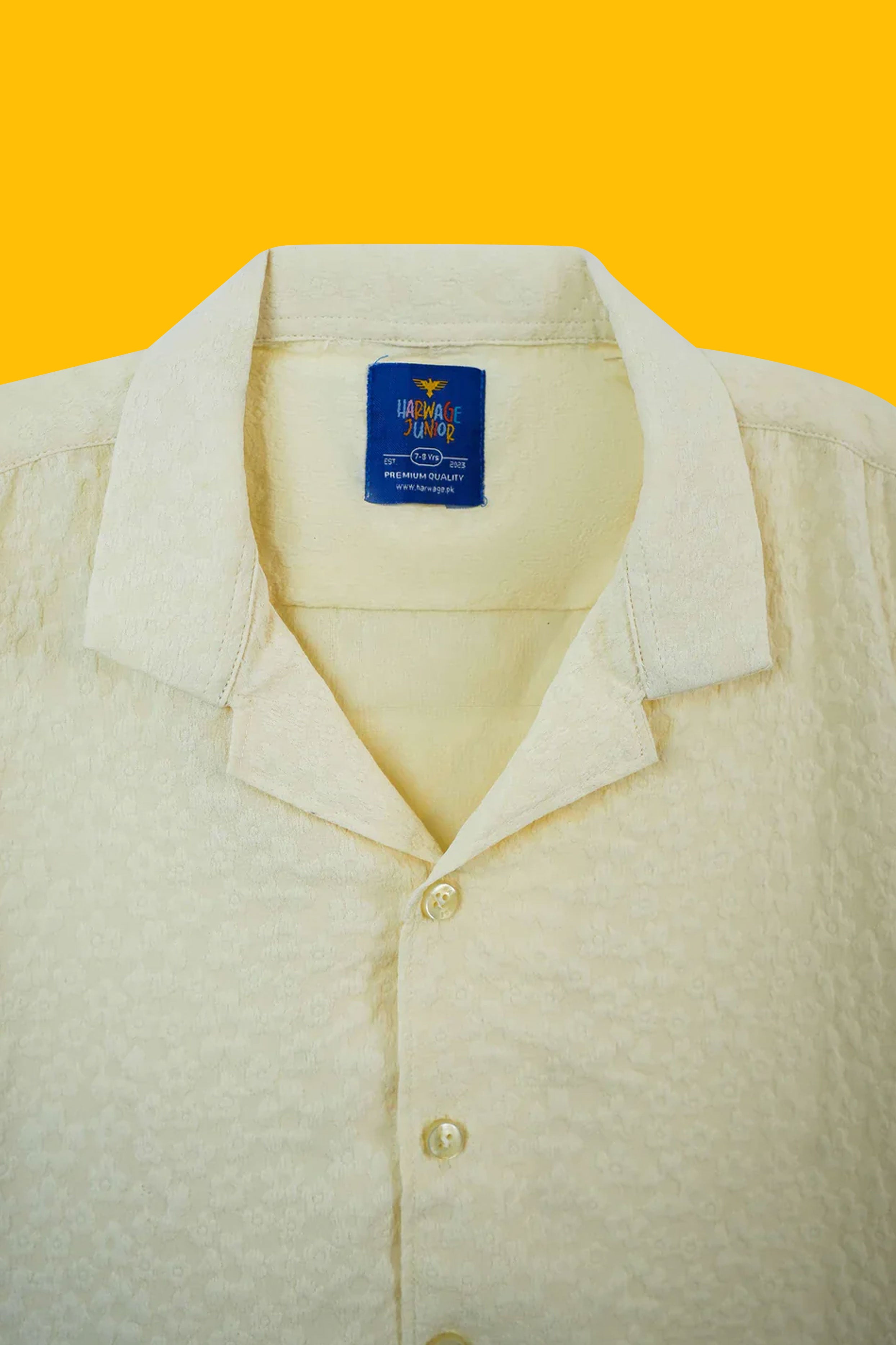 Little Boys' Resort Collar Casual Shirt - Off White
