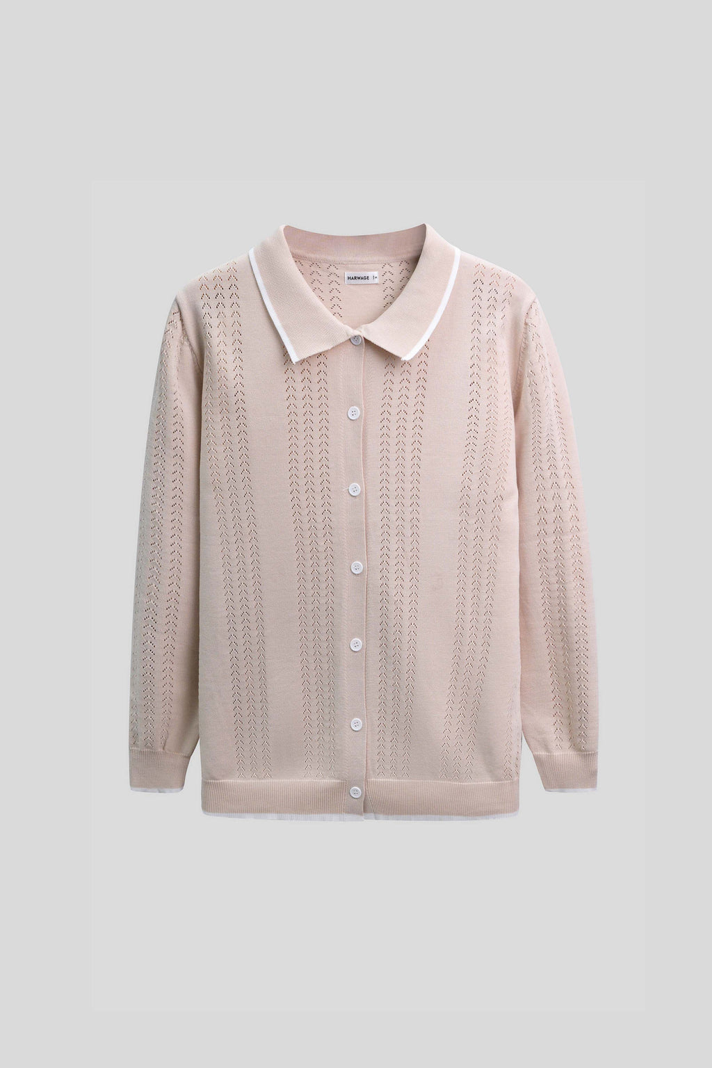 Men Bottom Down Jersey - Ivory