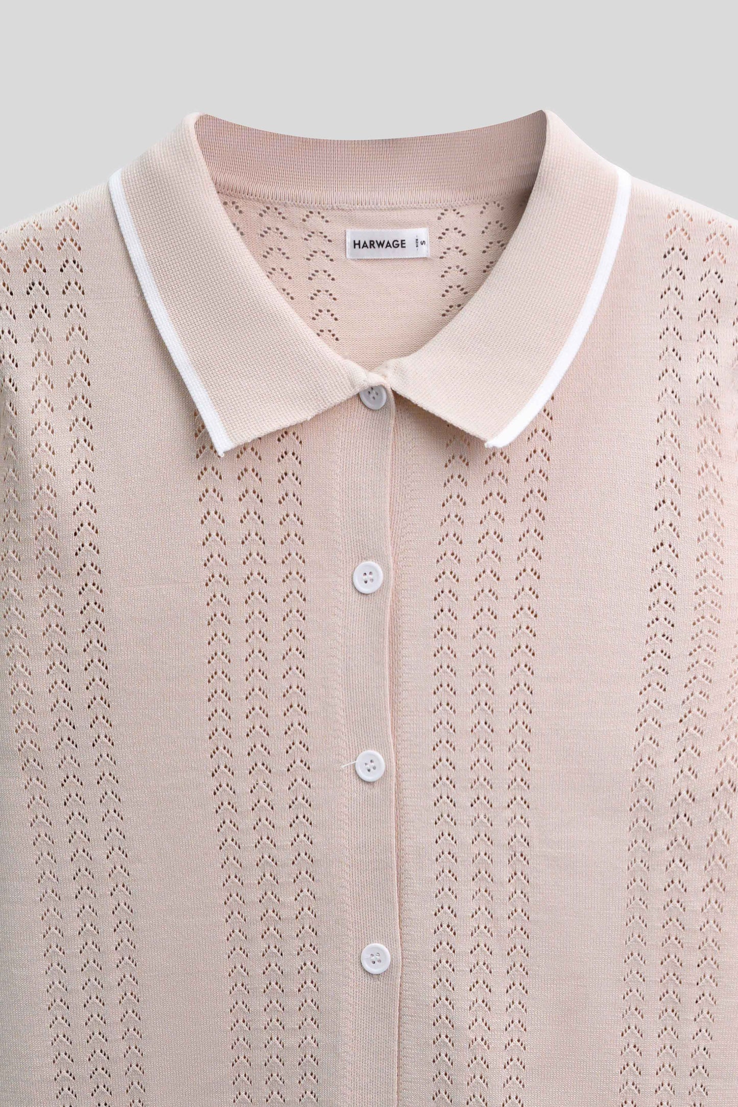 Men Bottom Down Jersey - Ivory