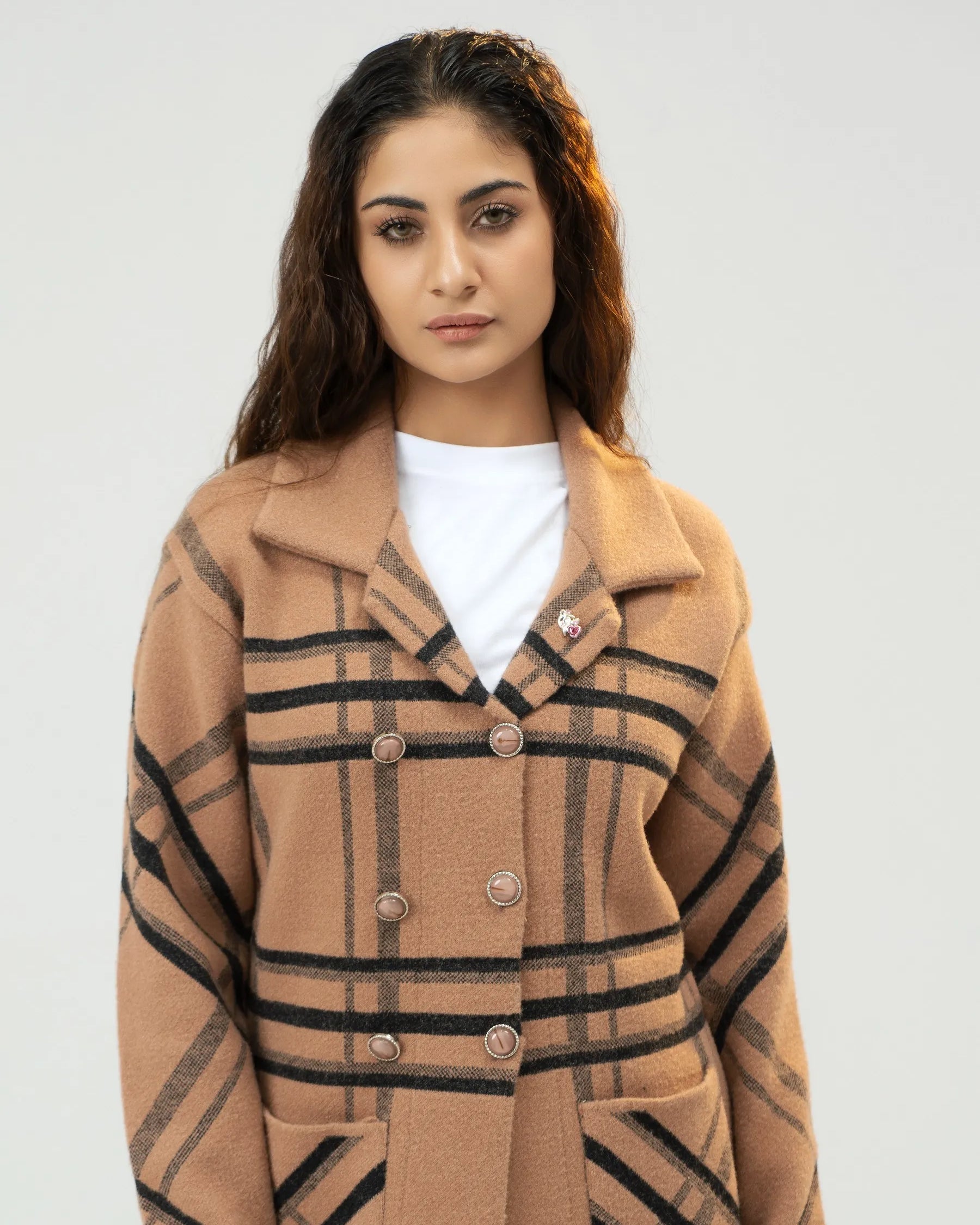 Women Regular Fit Jersey – Beige - Harwage