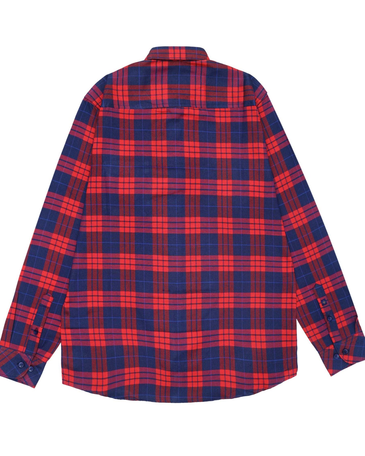 Men Woven Casual Shirt – Fiery Red Check - Harwage