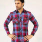 Men Casual Shirt – Maroon Checkered - Harwage