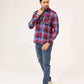 Men Casual Shirt – Maroon Checkered - Harwage