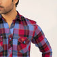 Men Casual Shirt – Maroon Checkered - Harwage