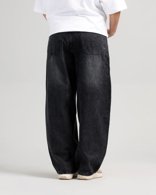 Women Skater Fit Cut & Sewn Jeans - Charcoal