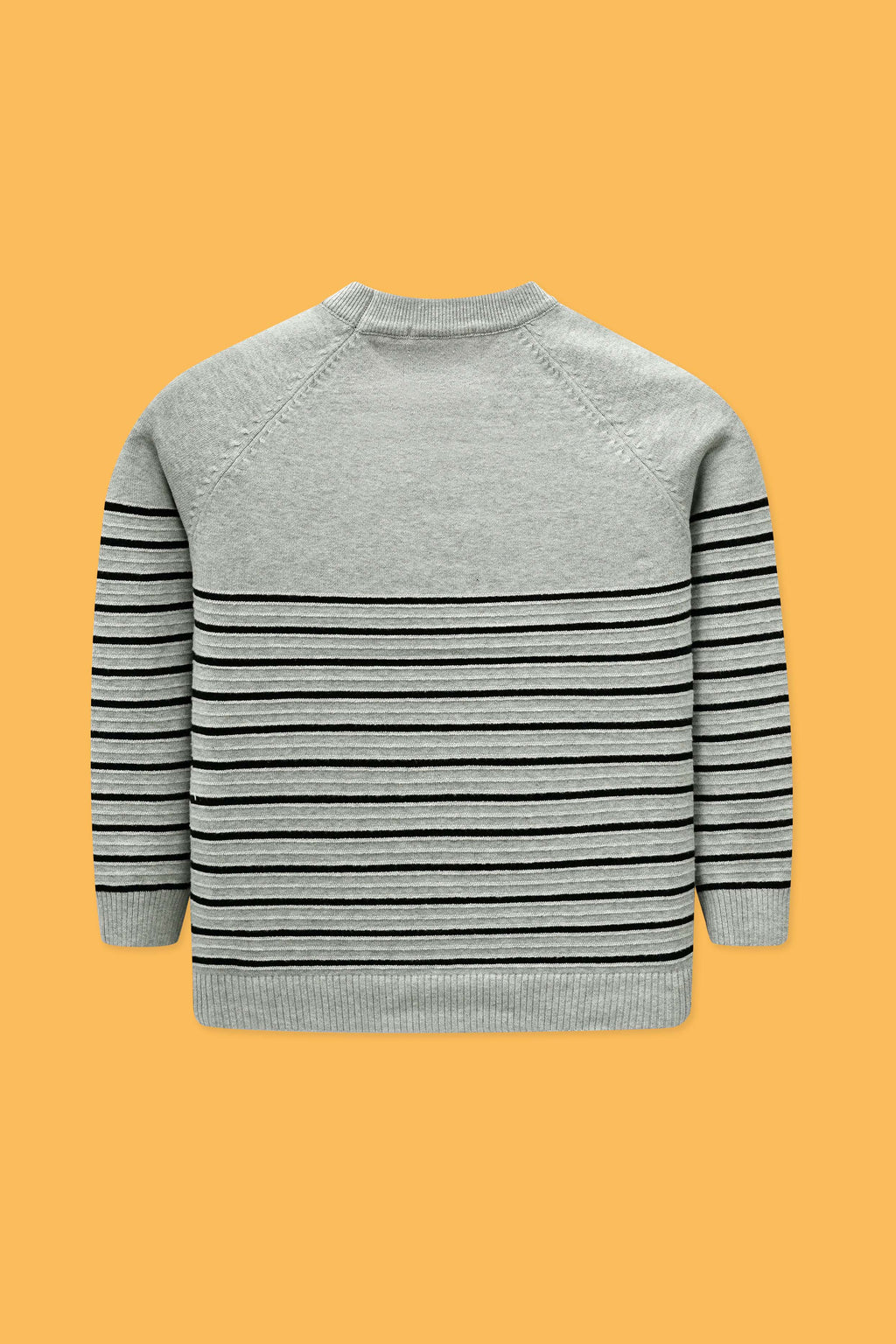Junior Boys’ R-Neck Wool Cardigan - Grey