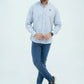 Men Basic Oxford Shirt - Tropical Blue