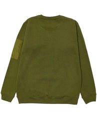 Men Regular Fit Sweatshirt – Olive Green