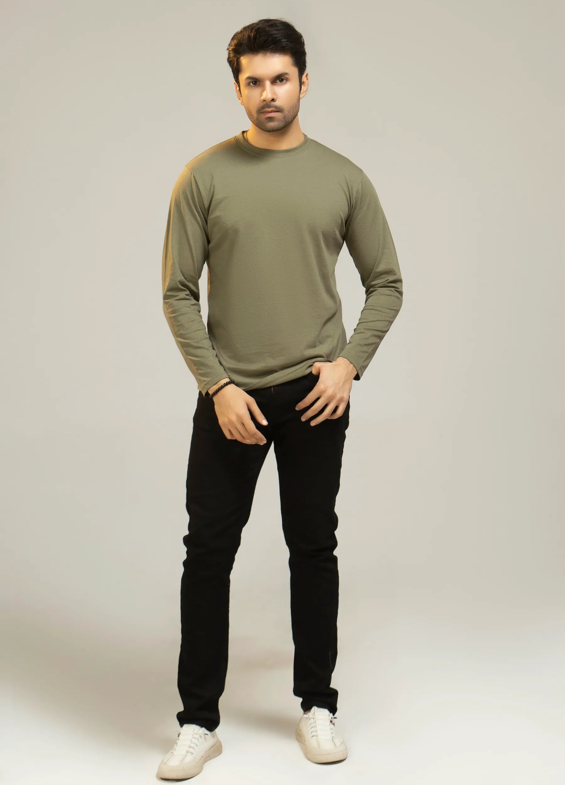 Men Full Sleeve Shirt – Olive Branch - Harwage