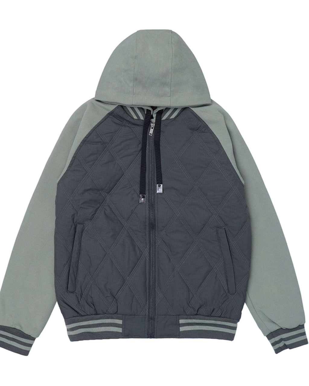 Men Regular Fit Parachute Jacket – Grey - Harwage
