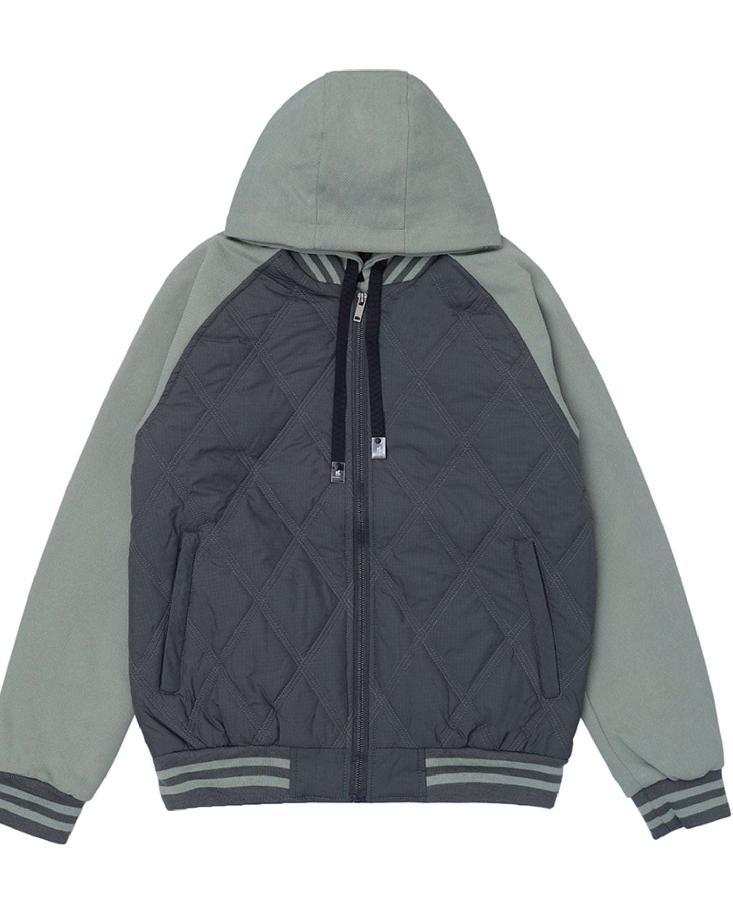 Men Regular Fit Parachute Jacket – Grey - Harwage