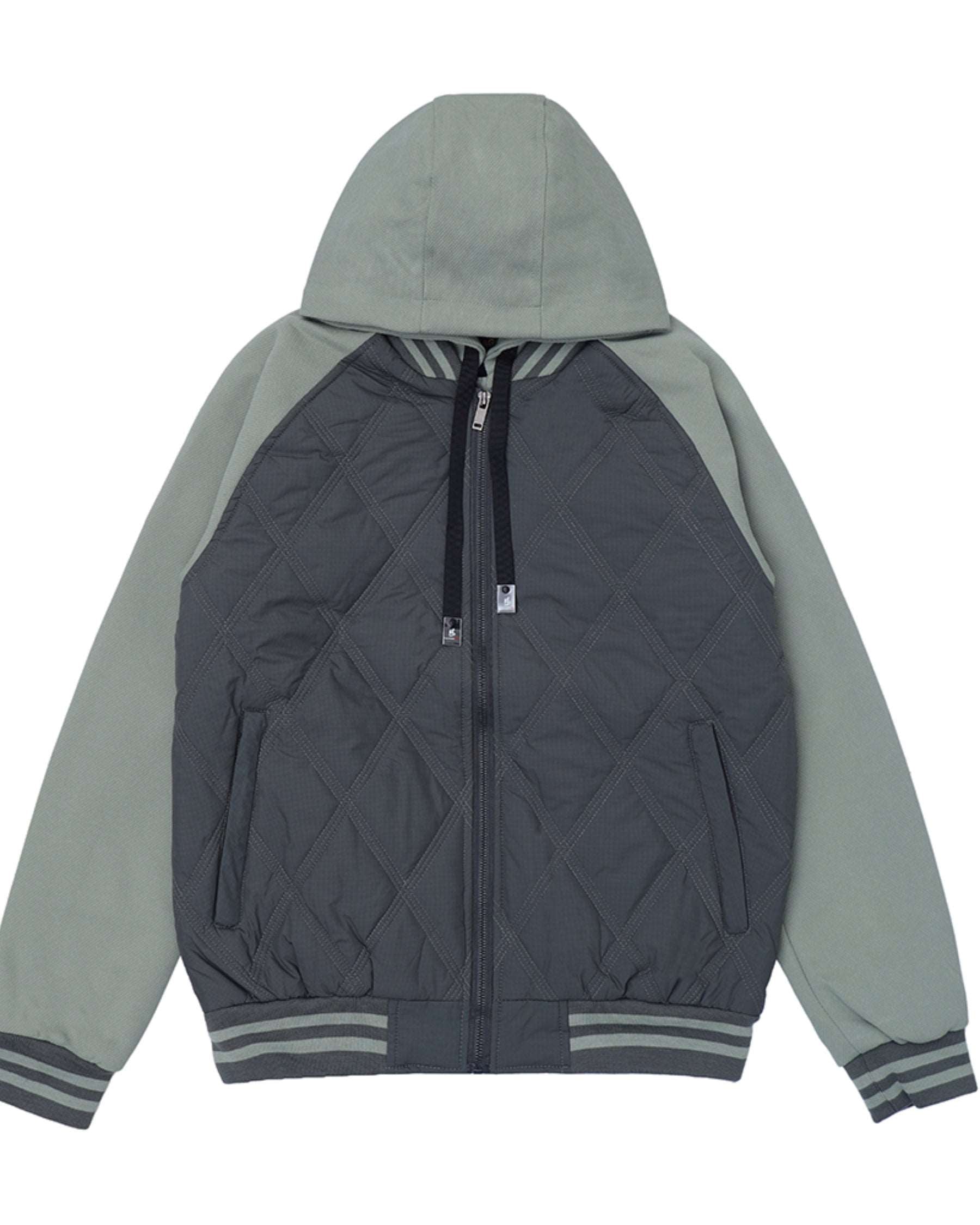 Men Regular Fit Parachute Jacket – Grey - Harwage