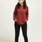 Women Full Sleeve Shirt - Merlot - Harwage