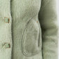 Women Rabbit Wool Coat - Sea Green - Harwage
