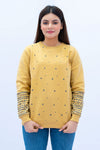 Women Sweatshirt Regular Fit - Beige