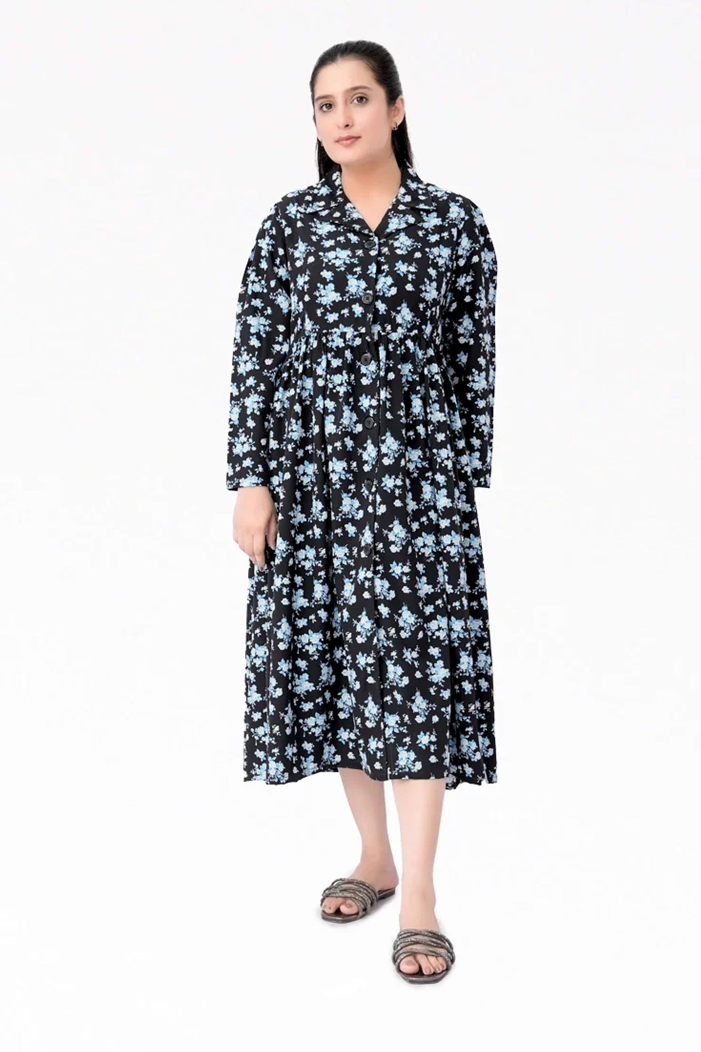 Women Maxi Dress- Black