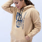 Women Pullover Hoodie - Beige