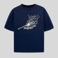 Men Boxy Fit Cotton T-Shirt - Navy