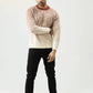 Men Tie-Dye Rabbit Wool Jersey – Beige - Harwage