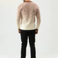 Men Tie-Dye Rabbit Wool Jersey – Beige - Harwage