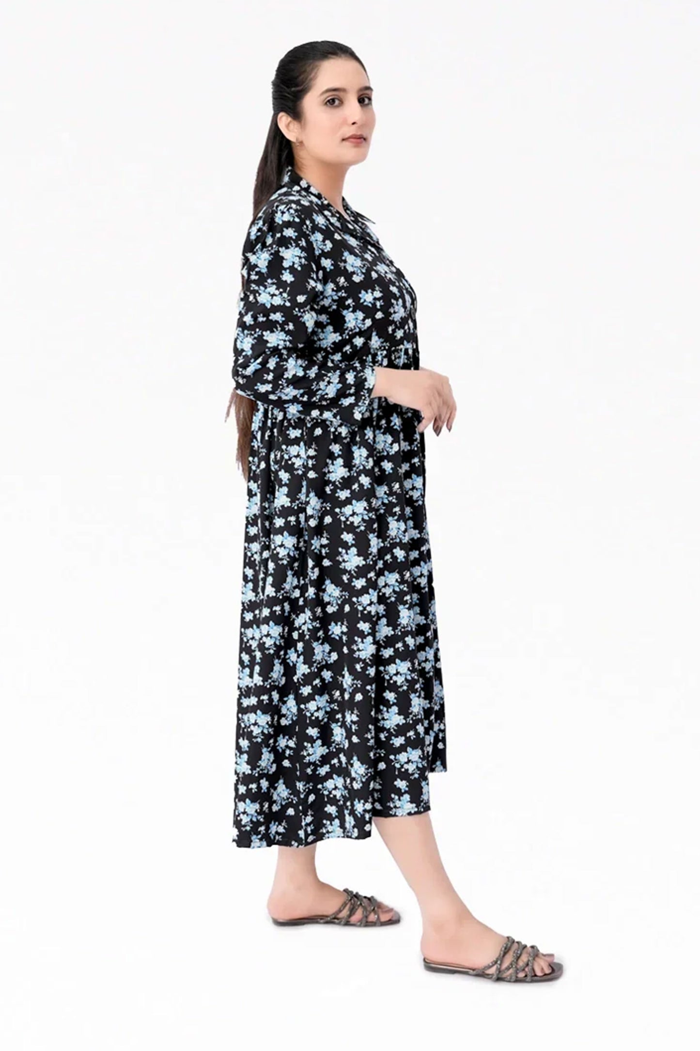 Women Maxi Dress- Black