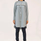 Women Tunic Dress Shirt - Carrot Blue