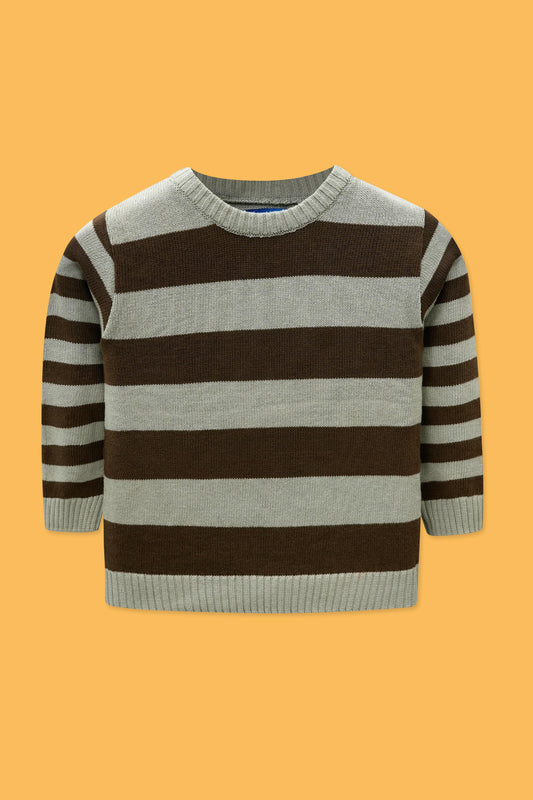 Boys Cotton Sweater - Grey