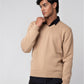 Men’s V-Neck Cardigan - Beige
