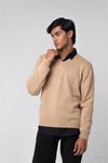Men’s V-Neck Cardigan - Beige