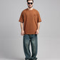 Men Boxy Fit Cotton T-Shirt - Monk Robe