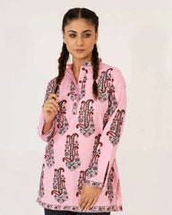 Women Printed Kurti - Pink