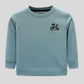 Little Boys’ Screen Print Sweatshirt - Aqua Splash
