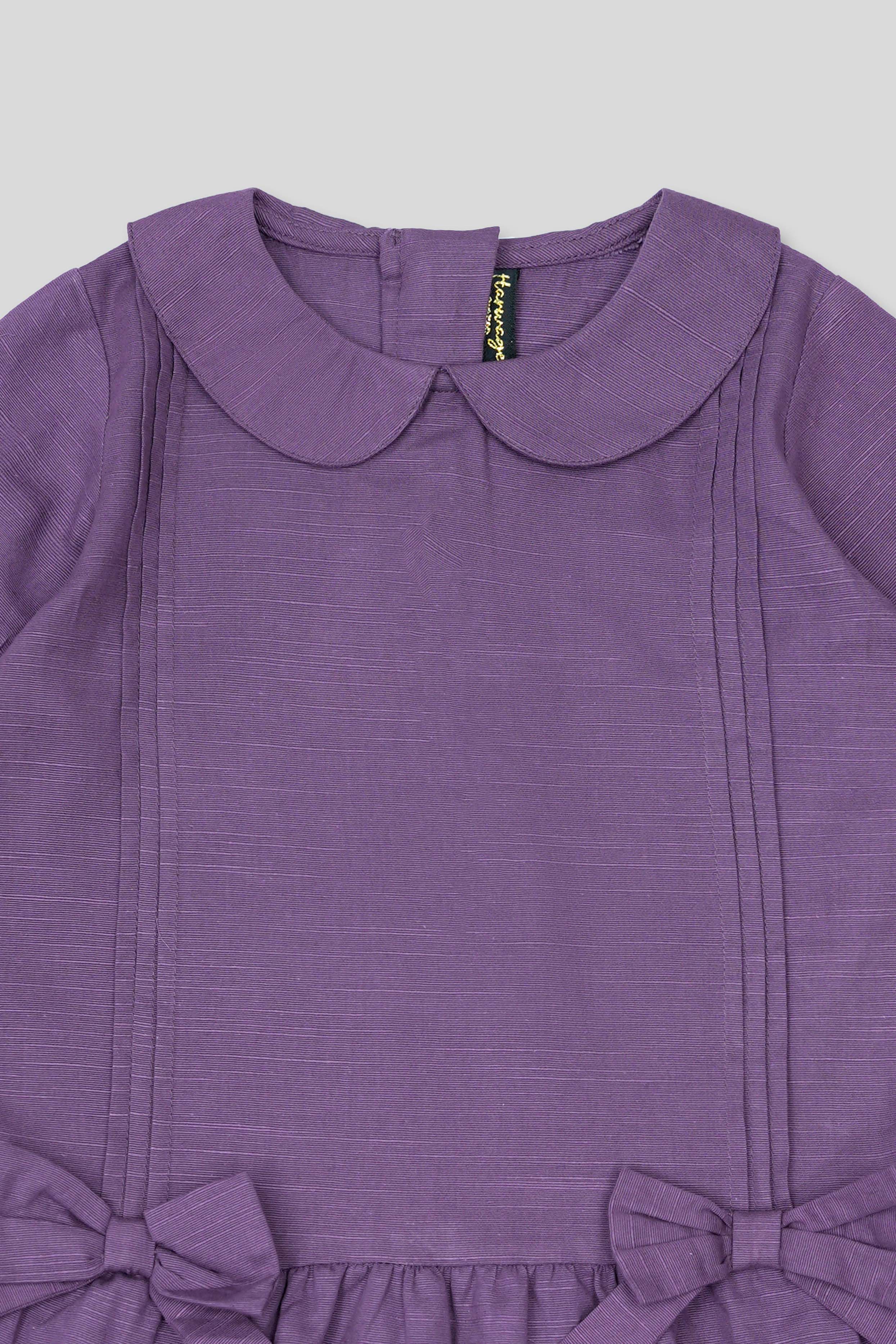 Little Girls’ Dress - Deep Purple