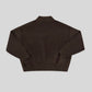 Women’s Wool Cardigan - Dark Brown