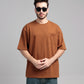 Men Boxy Fit Cotton T-Shirt - Monk Robe