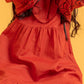 Little Girls Frock - Dusty Orange