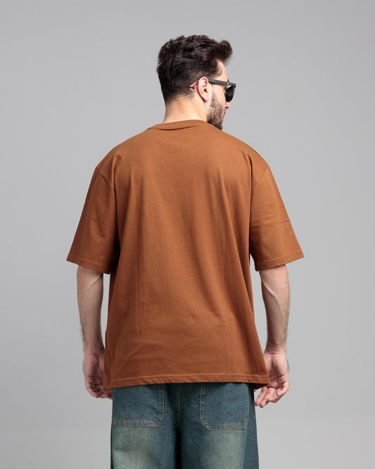Men Boxy Fit Cotton T-Shirt - Monk Robe