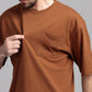 Men Boxy Fit Cotton T-Shirt - Monk Robe