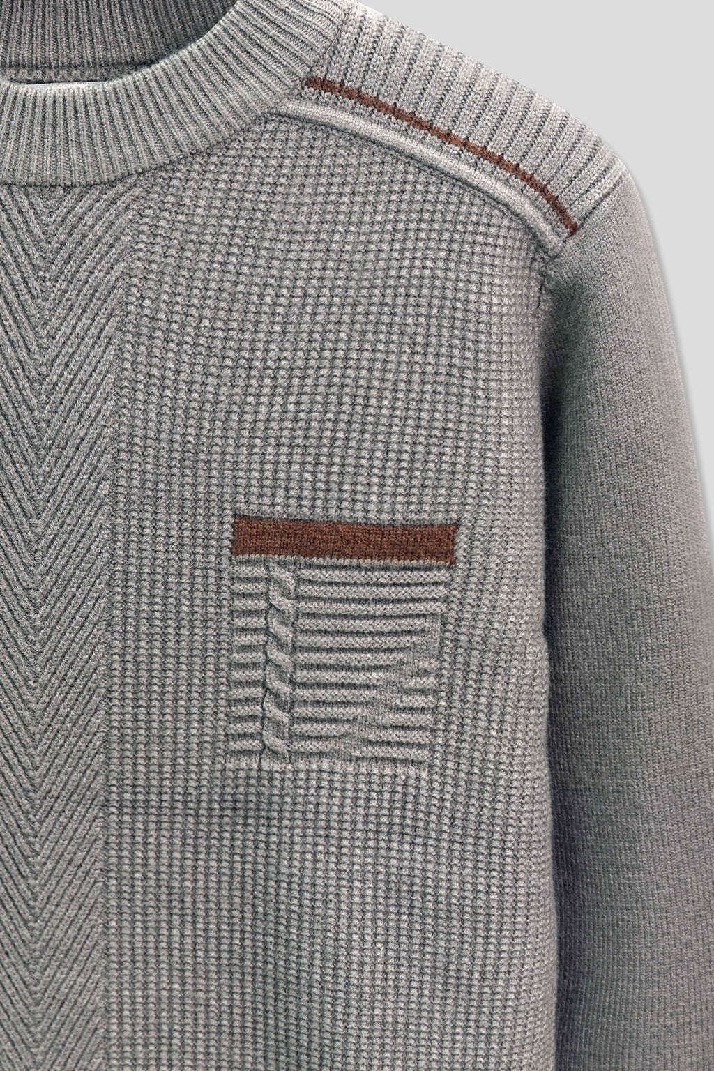 Men Crew Neck Jersey - Dark Grey